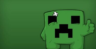 creeper golpeado de minecraft