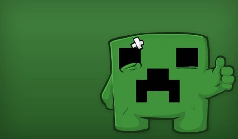 creeper golpeado de minecraft