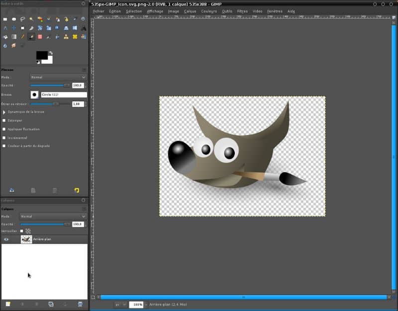 dividir partes una imagen gimp