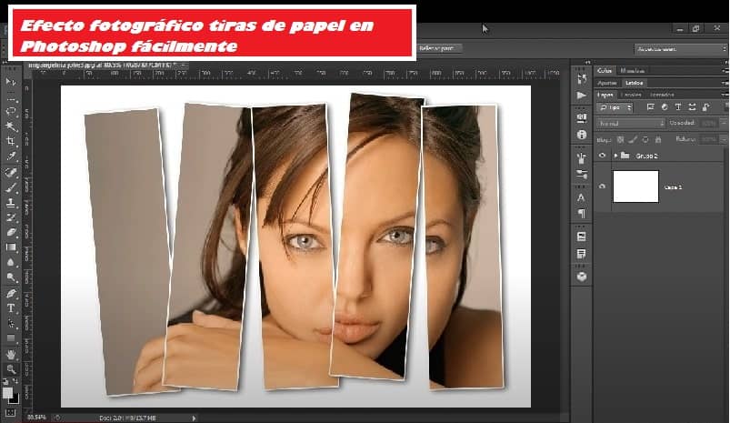 efecto grafico hacer tiras papel photoshop 9720