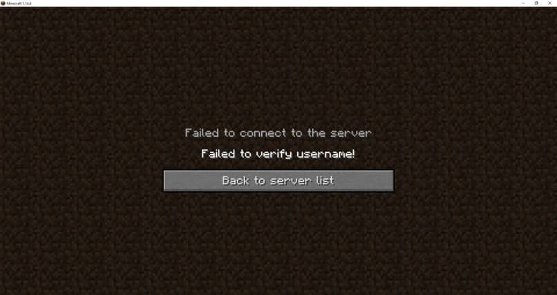 error minecraf