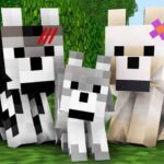 familia de lobos de minecraft