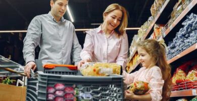 Mikä on ja miten Walmartin toimitusketju toimii? Mitä tietojärjestelmää käytät? 32 familia hace compras 12453