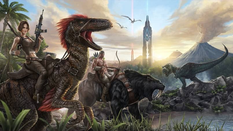 guerra domando dinosaurios ark