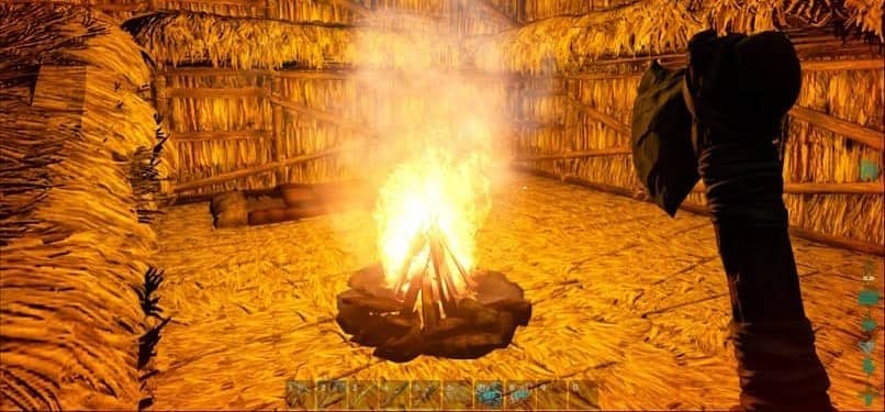 Kuinka sytyttää tai tuhota ja sammuttaa kokko ARK: Survival Evolved 1 hoguera ark