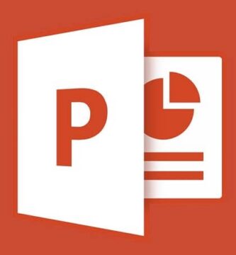 icono de powerpoint blanco