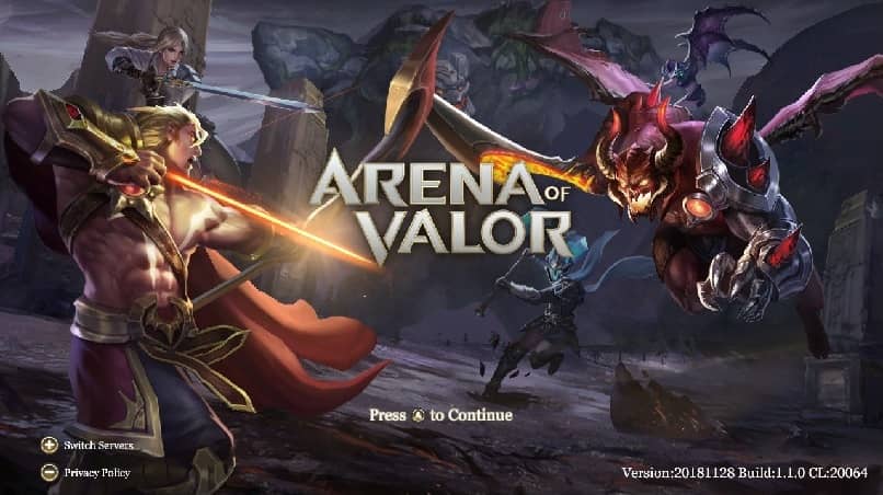 inicio arena of valor 9409