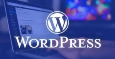 laptop logo wordpress