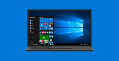 laptop portatil windows 10 menu
