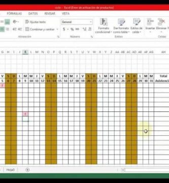 lista asistencia excel
