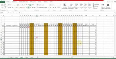 lista asistencia excel