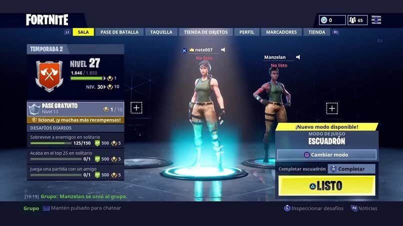 lobby de fornite