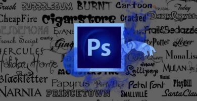 Kuinka asentaa ilmaisia fontteja tai kirjasimia Photoshop CC Windowsiin? (Esimerkki) 24 logo con efecto photoshop