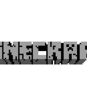 logo en bits de minecraft