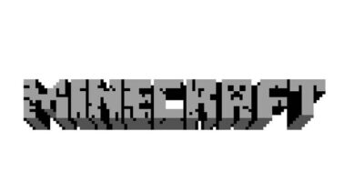 logo en bits de minecraft