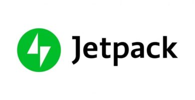 logo jetpack fondo blanco letran negras icono verde