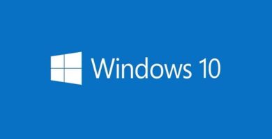 logotipo de windows 10 con fondo azul 1