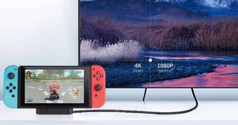 nintendo switch conectado a la tv