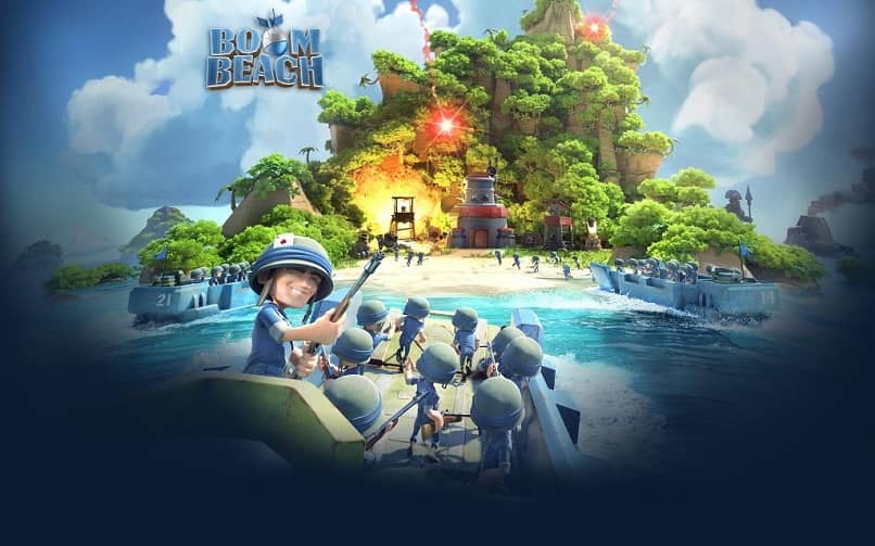 pantalla de carga de boom beach