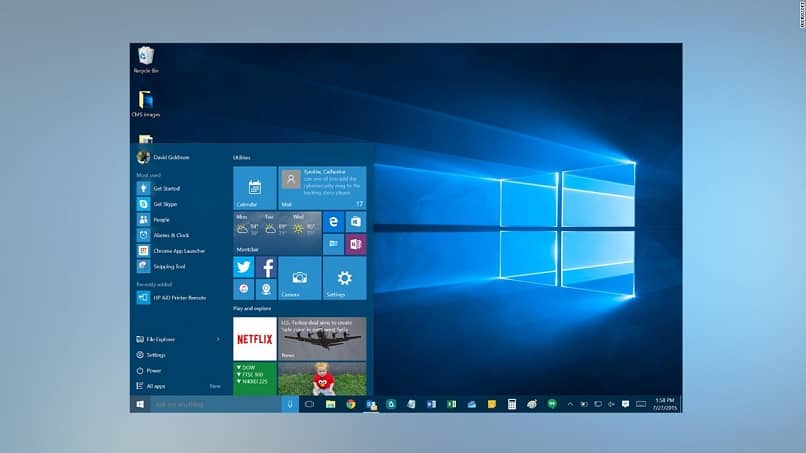 Henkilökohtaisten tietojen piilottaminen Windows 10: n aloitusnäytöstä (esimerkki) 1 pantalla inicio menu windows 10