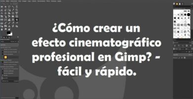 Ammattilaisen elokuvatehosteen luominen Gimpissä - nopeasti ja helposti 16 pantalla principal de gimp y titulo