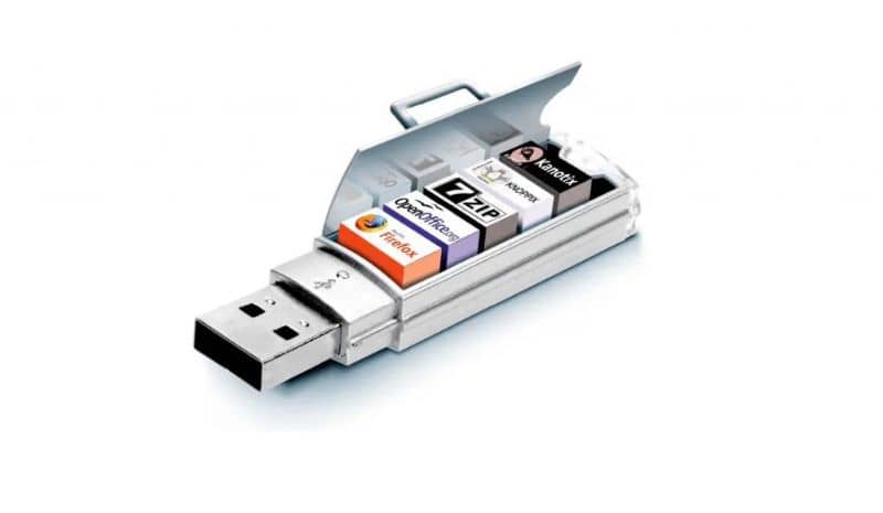 pendrive con diferentes programas