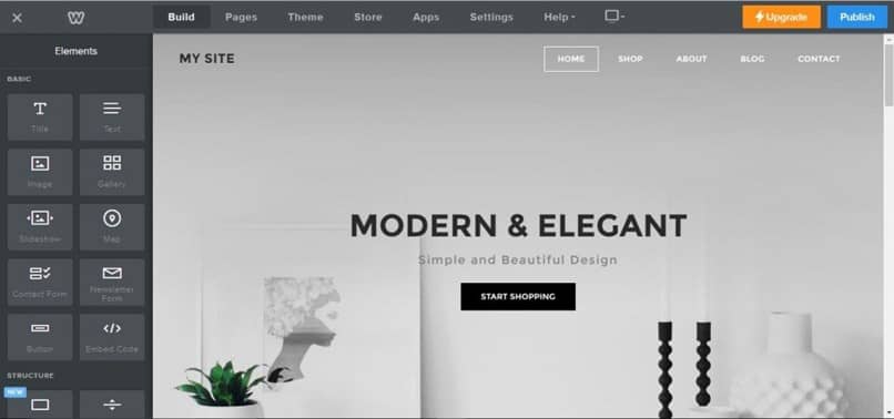 plantilla moderna weebly