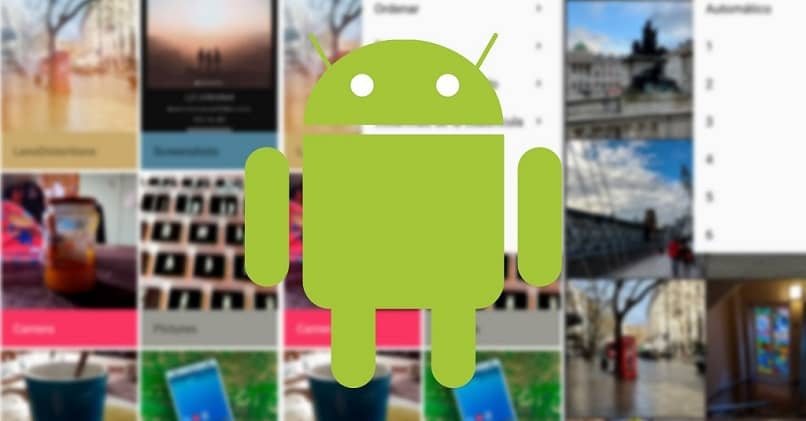 Miksi matkapuhelimeni muisti ei näytä videoita ja valokuvia galleriastani? (Esimerkki) 1 robot de android con collage de fondo
