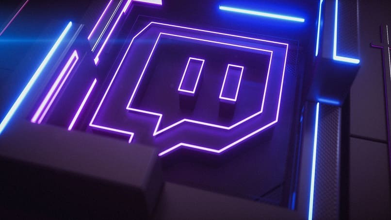 twitch logo luces neon