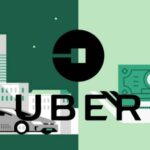 uber logo auto mano