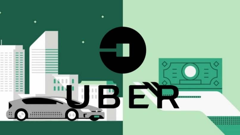 uber logo auto mano