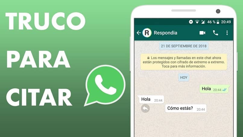 whatsApp trucos citar mensajes