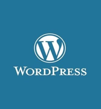 wordpress logo fondo azul 13481