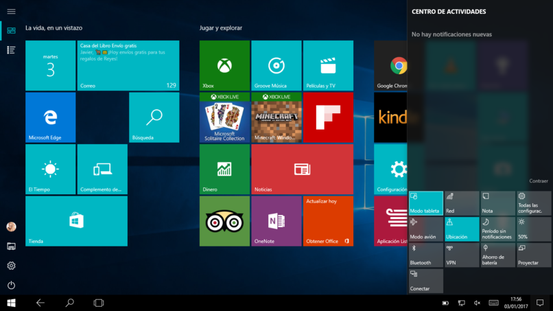 windows 10 käyttöliittymä