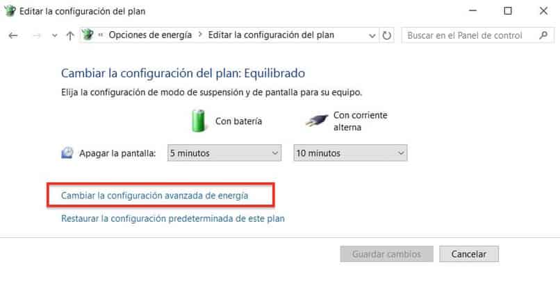 cambiar configuracion brillo windows 10 14469