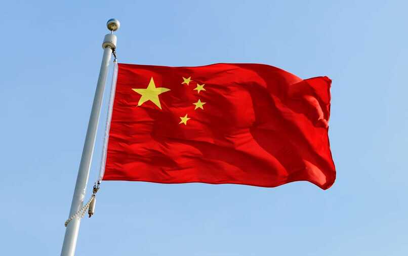 china rojo bandera 14237