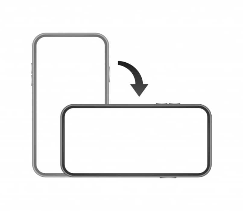 Mobiilinäytön kääntäminen, automaattisen kierton aktivointi - Android 1 orientacion horizontal movil 14274