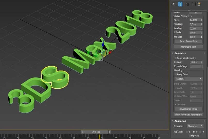 texto verde 3d 11419