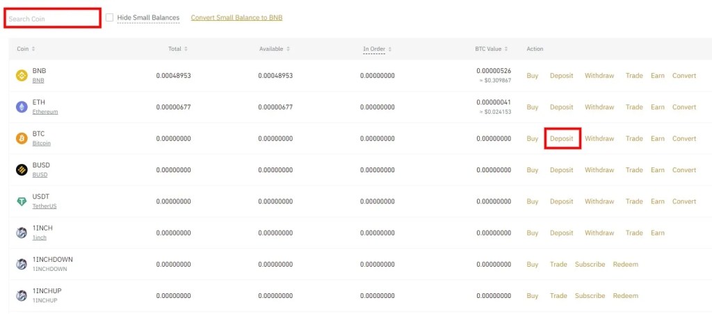 Binance -talletuksen salaus