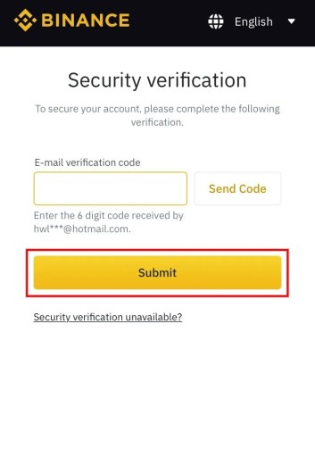 Kuinka muuttaa sähköpostiosoitettasi Binancessa 5 Binance 6 -numeroisen koodin tietoturvatarkastus