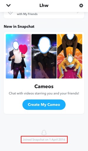 Kuinka löytää, milloin Snapchat -tilisi luotiin 2 Kuinka selvittää, milloin Snapchat luotiin