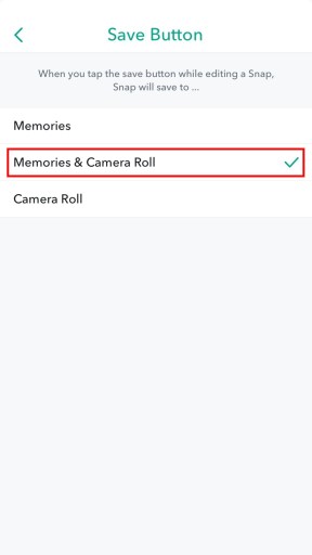 Snapchat -muistoja ja kameran rullaa
