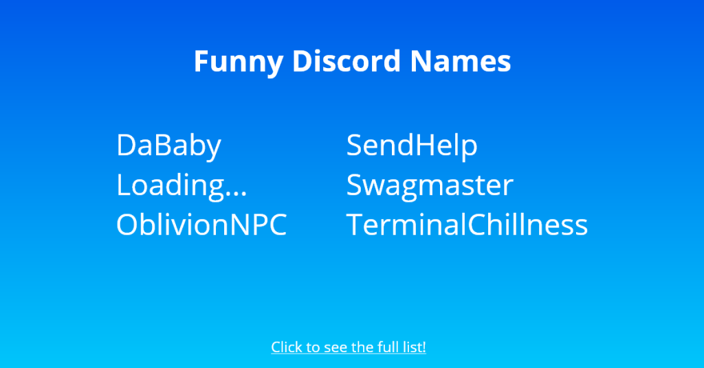 Hauskoja Discord-nimiä