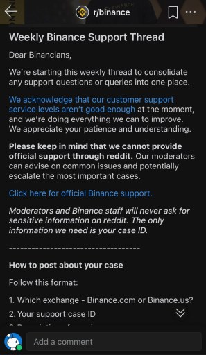 Binance Reddit