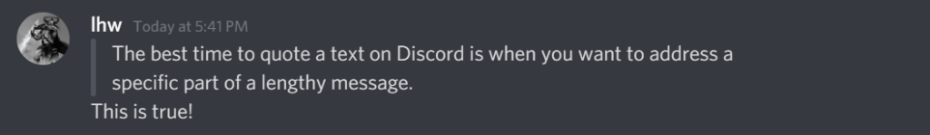 Discord lainaus