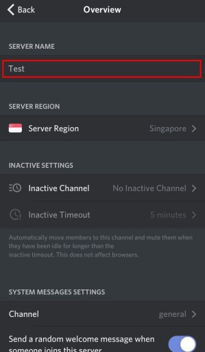 Kuinka muuttaa palvelimen nimeä Discordissa