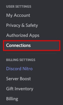Kuinka irrottaa Spotify Discordista 2 Ristiriitayhteydet
