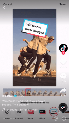 Kuinka muuttaa "For You" -sivusi (FYP) TikTokissa 6 TikTok teksti
