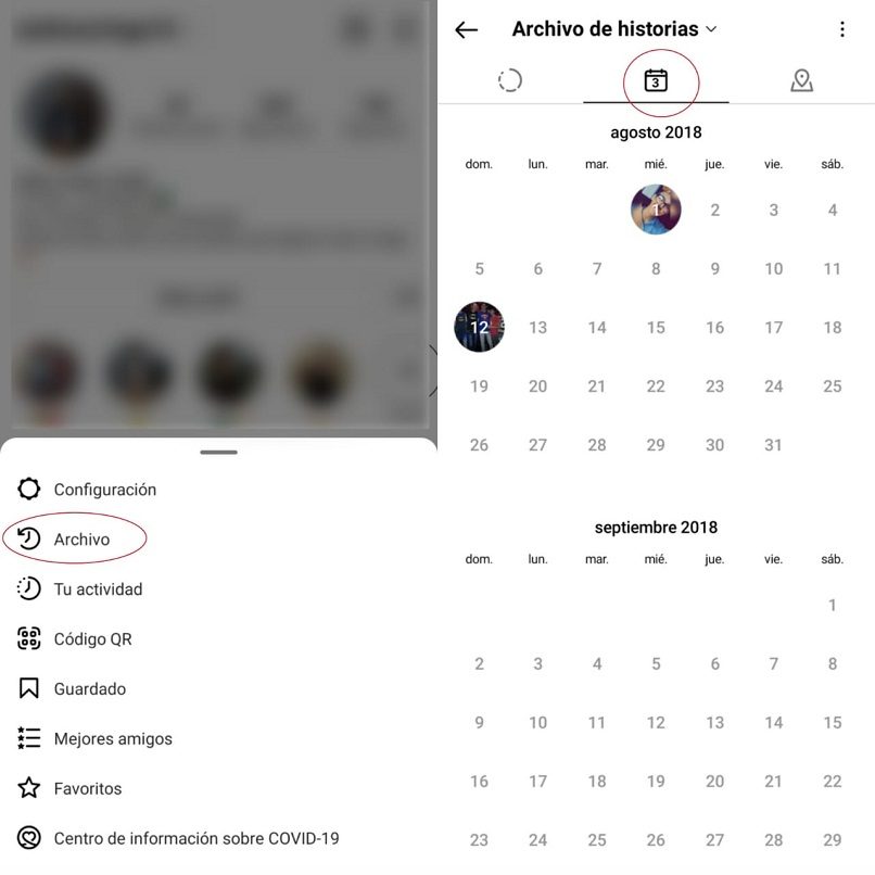 arkistoi postaukset instagramissa