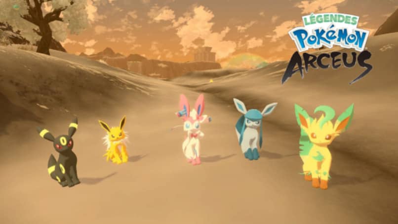 eevee evoluutioita pokemon arceuksessa